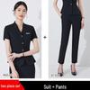 Women's Professional Workwear Set: Short-Sleeve Receptionist Manager Suit 2025