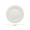 Zhaoran European Bone China Dinner Plate with Gold Edge