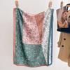 60*170CM Beach Wraps Two-tone Color Printed Scarf For Women Breathable Large Shawl Luxury Imitation Silk Scarves Elegant Hijab