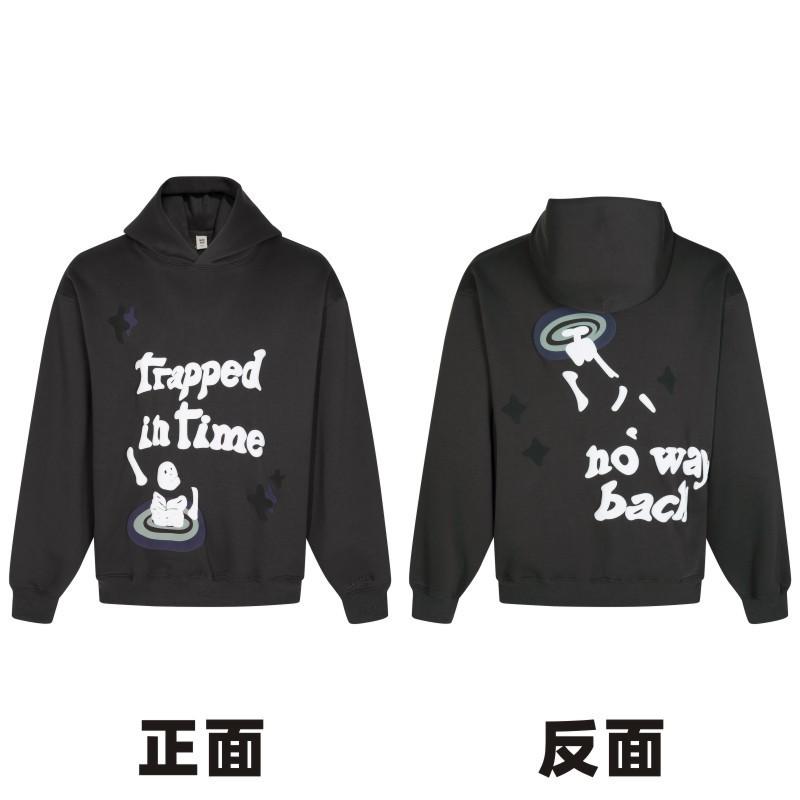 Mens Oversized Hooded Sweatshirt With Fleece Lining Streetwear Cotton Pullover Winter Casual Wear