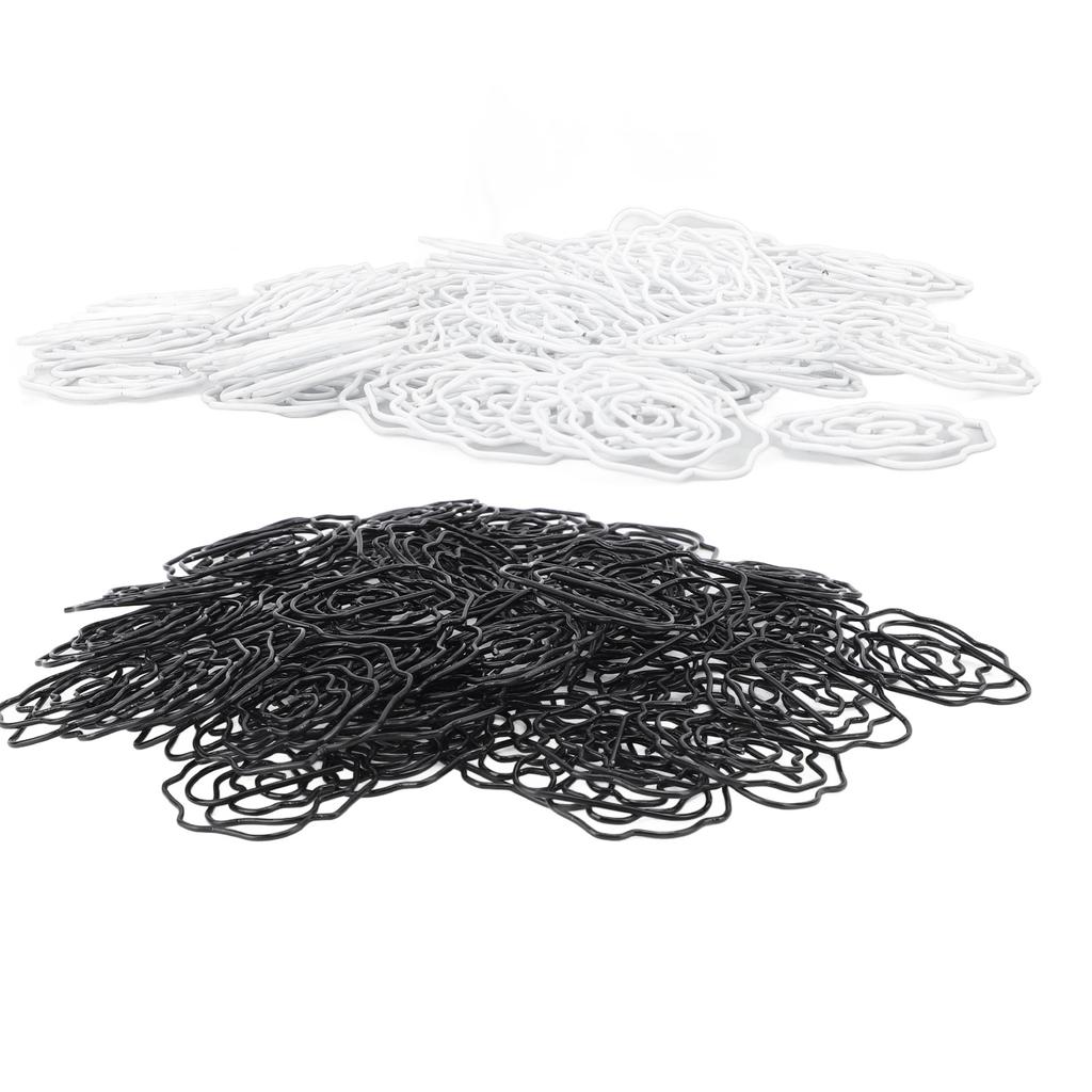 50pcs Paper Clips Cute  Shaped Decorative Metal Paperclips with Storage Box for School Office