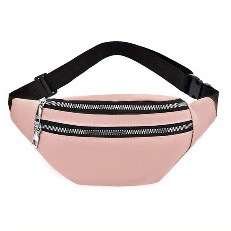 Waist Bag Women Men Waterproof Pocket Fashion Casual Chest Handbag Unisex Sports Travel Purse Plaid Waist Pack Belly Bags Case