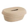 Tissue Box Cover Handmade Cotton Rope Napkin Tissue Holder Decorative Household Desktop Tissue Storage Box
