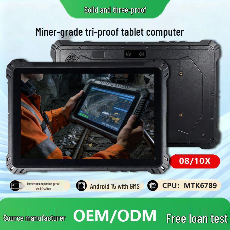 8/10 Inch Android 15 Outdoor Tri-Proof Industrial Tablet with NFC/RFID Support
