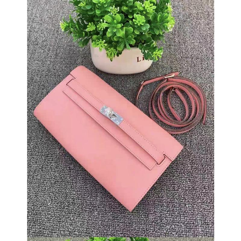 Sac femme première couche cuir de vachette bandoulière réglable long portefeuille KL bandoulière unique bandoulière fermeture éclair cuir de vachette petit sac carré tendance