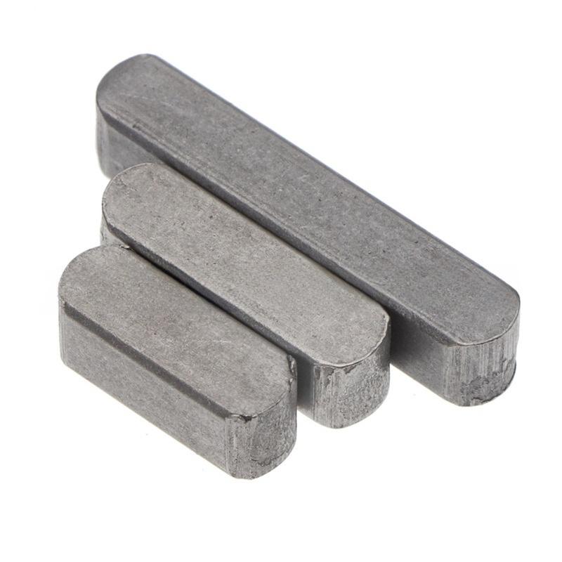 175Pcs Parallel Drive Shaft Keys Set Carbon Steel Key Stock Assortment with Multiple Sizes for Engineering Use