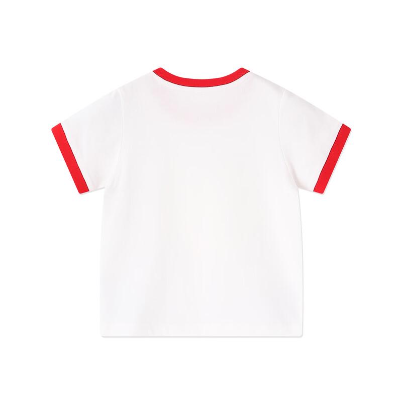 B.Duck Girls' Cotton Strawberry Short-Sleeved T-Shirt