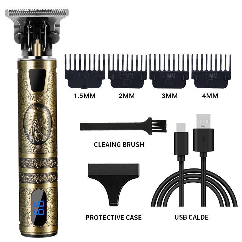 Lightweight Professional Hair Clippers Cordless Trimmer With Usb Fast Charging