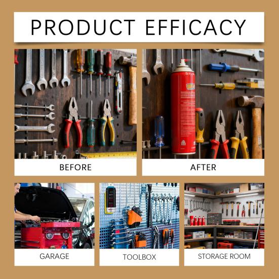 Magnetisk holder for aerosolsprayboks Garasjeholder for sprayboks Veggmontert organisator Holder ulike metallflasker og bokser for å forhindre sklir og risting