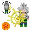1/8ks Kreslená Anime Mini Akční Figurka Panenka Stavební Kostky Anime Postavy Goku Super Saiya Birusu Model Dětské Hračky Dárky