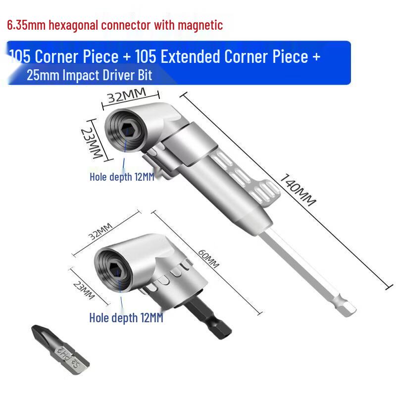 Right-Angle Drill/Screwdriver Attachment