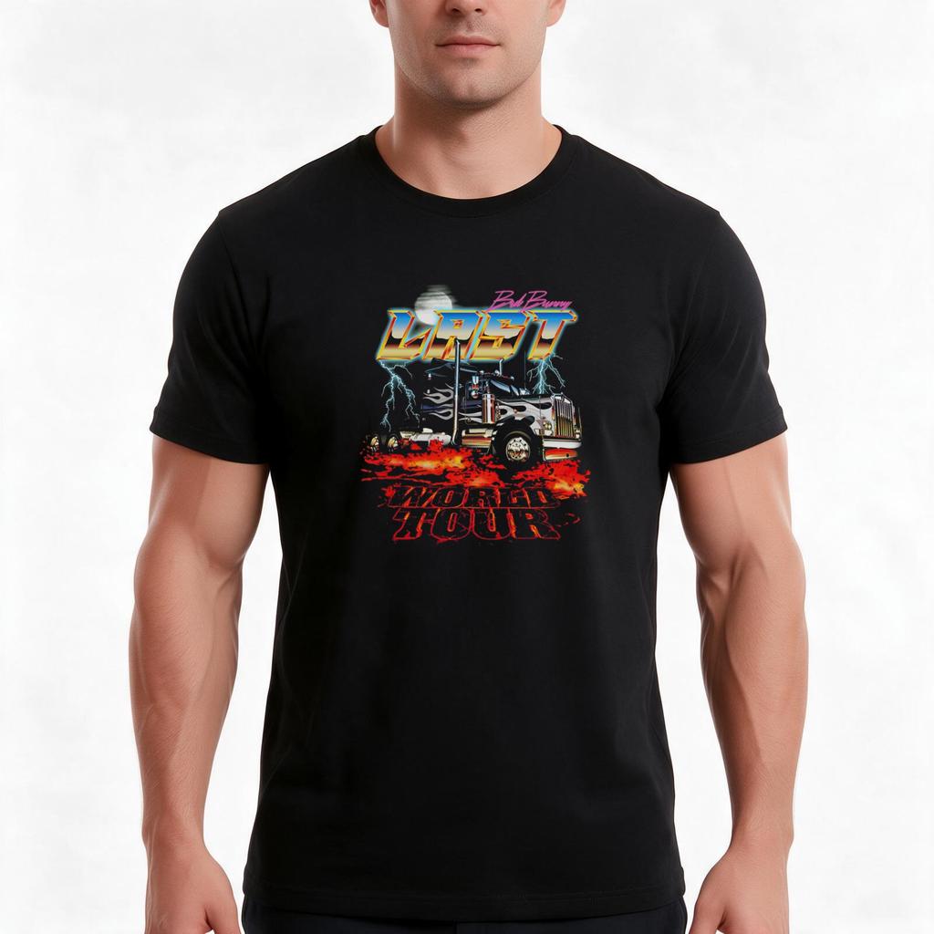 Bad Bunny The Last Tour In The World Tshirt Summer Casual Cotton Tee Unisex Men Women