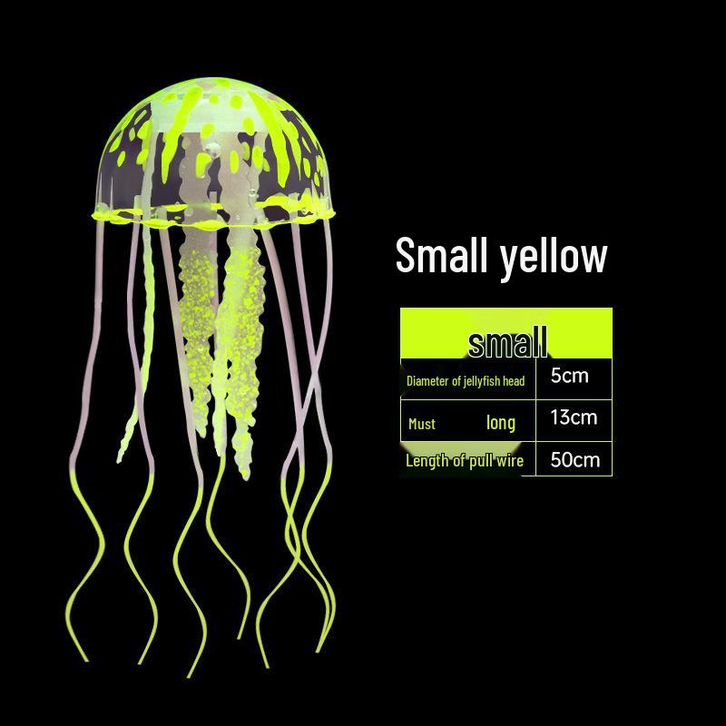Simulated Silicone Jellyfish Coral Decor for Aquariums