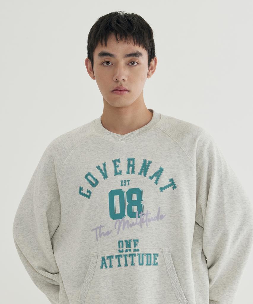 COVERNAT Slogan Graphic Sweatshirt Dark Navy
