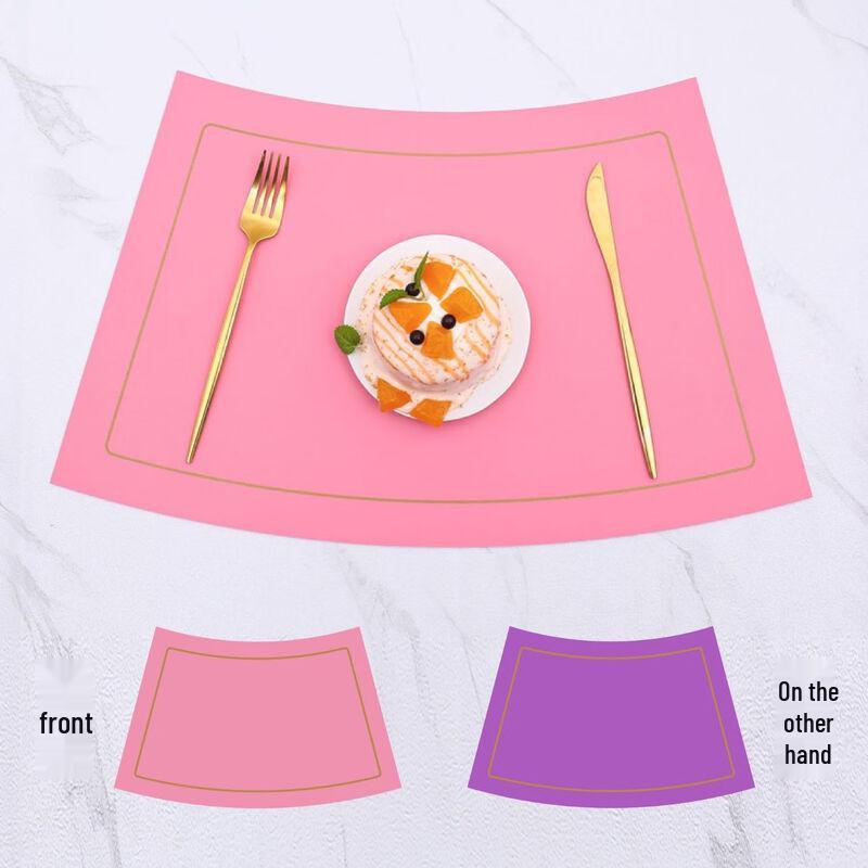 ZISIZ Leather Fan-shaped Round Table Placemat