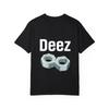 Crewneck T Shirt White Deez Nuts Graphic Print Casual Wear for Men and Women Streetwear Fashion Statement Top Daily Outfit