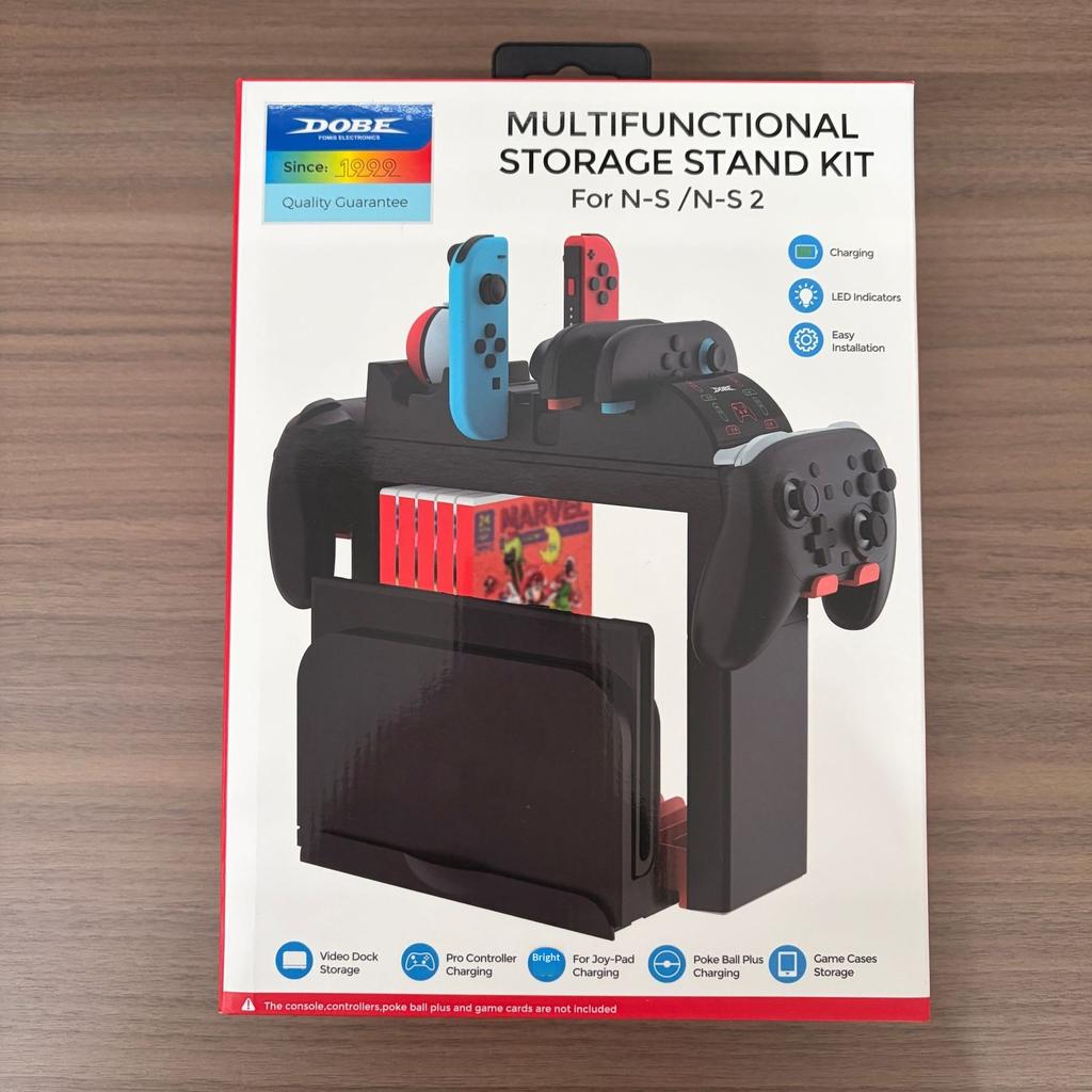 DOBE FOMIS ELECTRONICS For Nintendo Switch 2/Switch/OLED Controller Charging Station Game Card Storage Rack