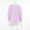 Casual Vintage Striped Long Sleeve ShirtsWomen Loose Lapel Single Breasted Oversize Blouse Fashion Versatile Daily Tops