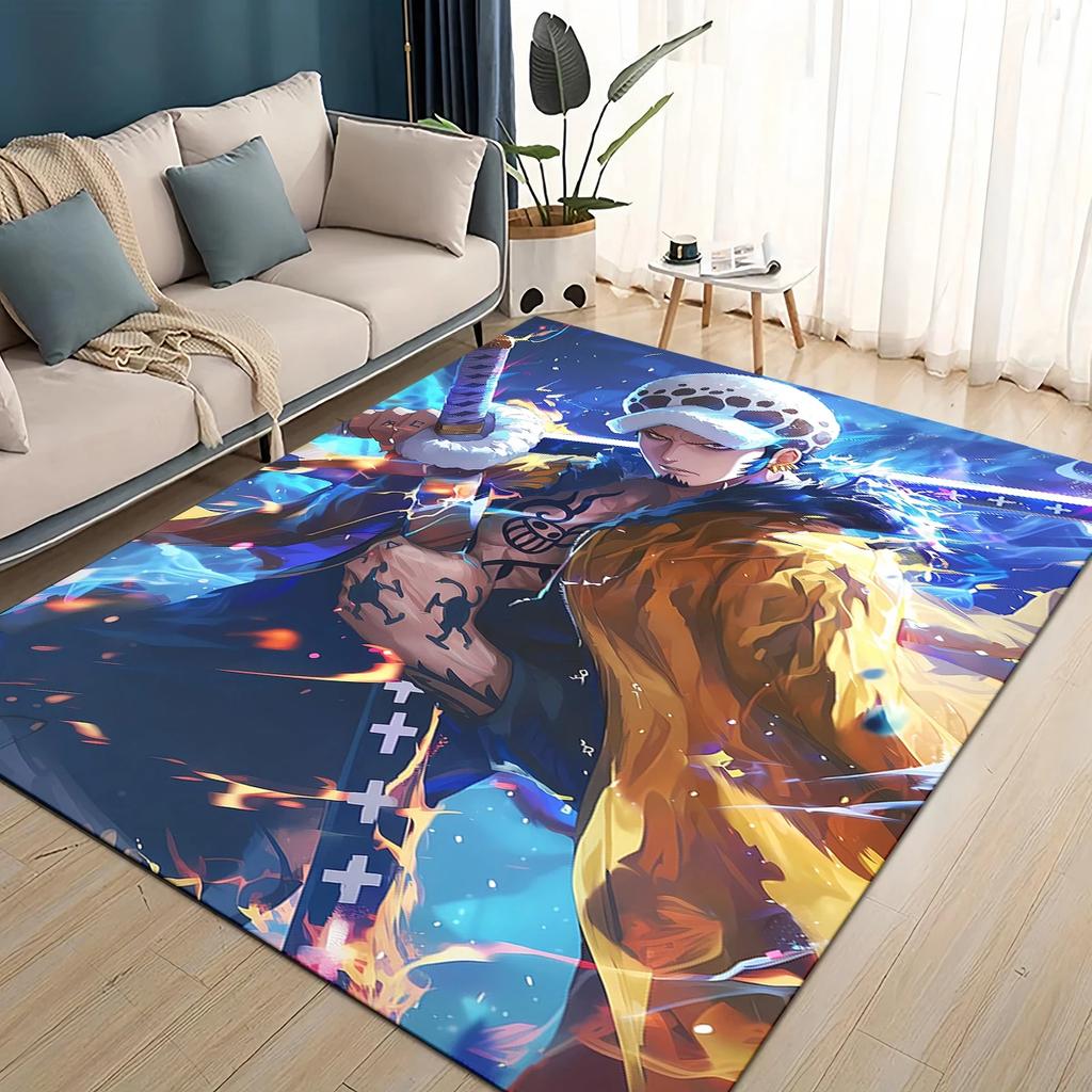 Cartoon 3D One Piece-e Japan Anime Carpet Rug for Living Room Bedroom Home Sofa Decoration,Kids Play Non-slip Floor Mat
