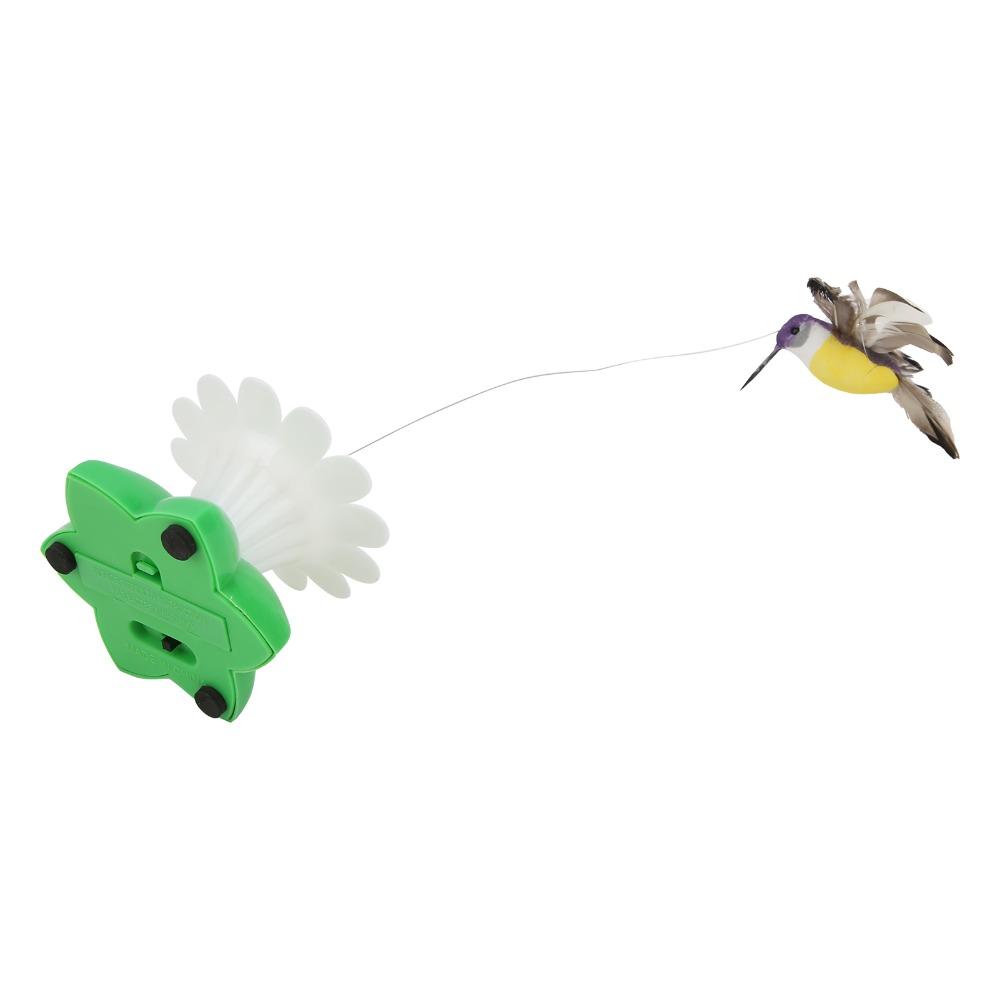 360 Degree Rotatable Flying Bird Butterfly Cat Toy Lifelike Cat Toy Interactive Play