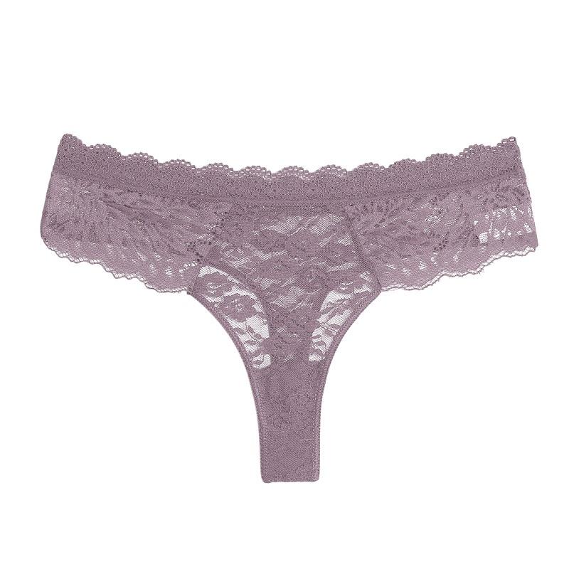 

FINETOO женские кружевные стринги S-XL стринги с низкой талией трусики с Т-образной спинкой женское нижнее белье бикини XL хаки