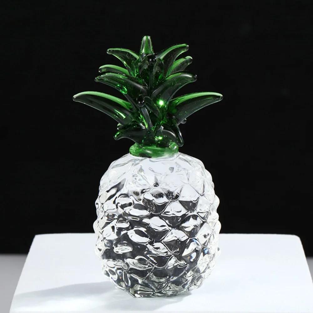 Simulation Fruits Crystal Fruit Ornaments Mini Artificial Strawberry Pineapple Fruit Statue Food Model Interesting