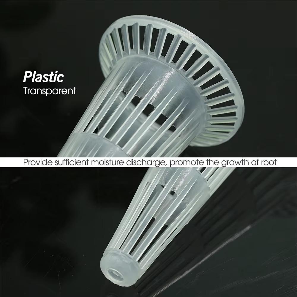 10pcs Leakproof Flower Pot Bottom Net Breathable Bonsai Pot Conical Bottom Durable Hole Mesh Cup