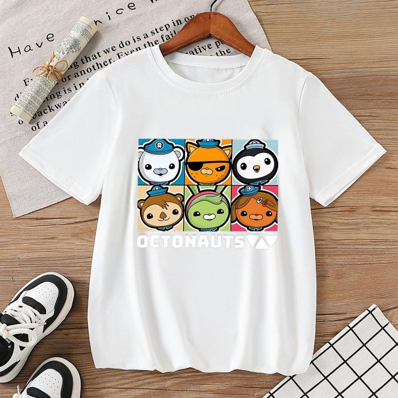 Kids Summer Short Sleeve  OCTONAUTS  Print T-Shirt, Kids  Clothing 110