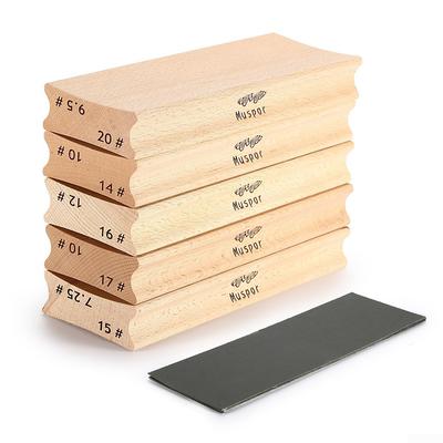 Bloco de lixamento bidirecional para construção de guitarra e baixo, nivelamento de trastes e raio de guitarra