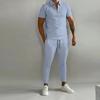 Cross-border Men's Suit Slim Short-sleeved Trousers Casual Sports Suit