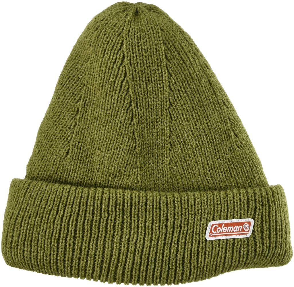 Coleman Knit Kids' Cap, Fleece-Lined, Green, 438-0022