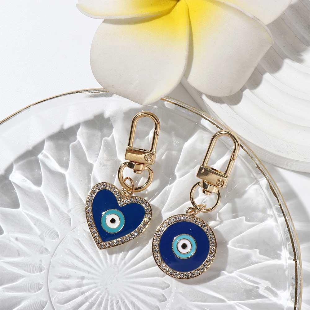 Phone Charm Key Ring Holder Hamsa Hand Keyring Car Keyring Evil Eye Keychain Blue Eye Key Chain