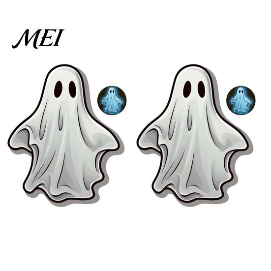 Waterproof PVC Wall Decor Luminous Ghost Stickers for Halloween Decoration, Glow in The Dark Decals Home Decoration Gifts Windows And Glass