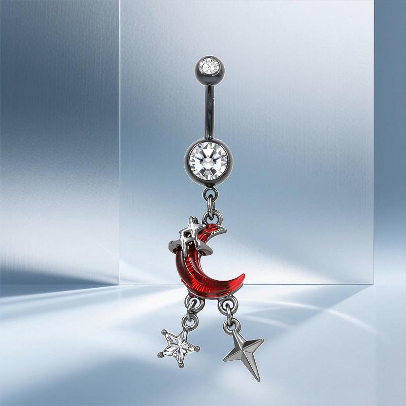 Gaibei European & American Trendy Mermaid Bowknot Navel Ring Jewelry