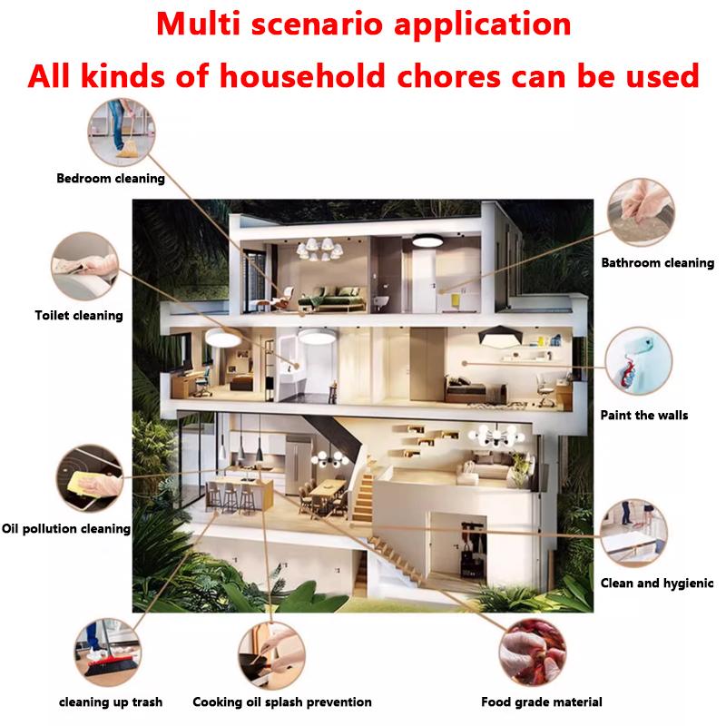 Food Grade Disposable Extended Thickened Gloves Kitchen Dishwashing And Vegetables Cleaning Waterproof And Oil-proof Gloves