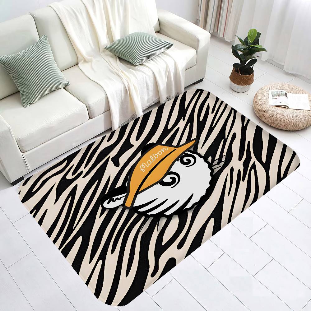 M-Malbon Luxury Long Rugs Nordic Style Bedroom Living Room Doormat Home Balcony Anti-Slip Toilet Rug