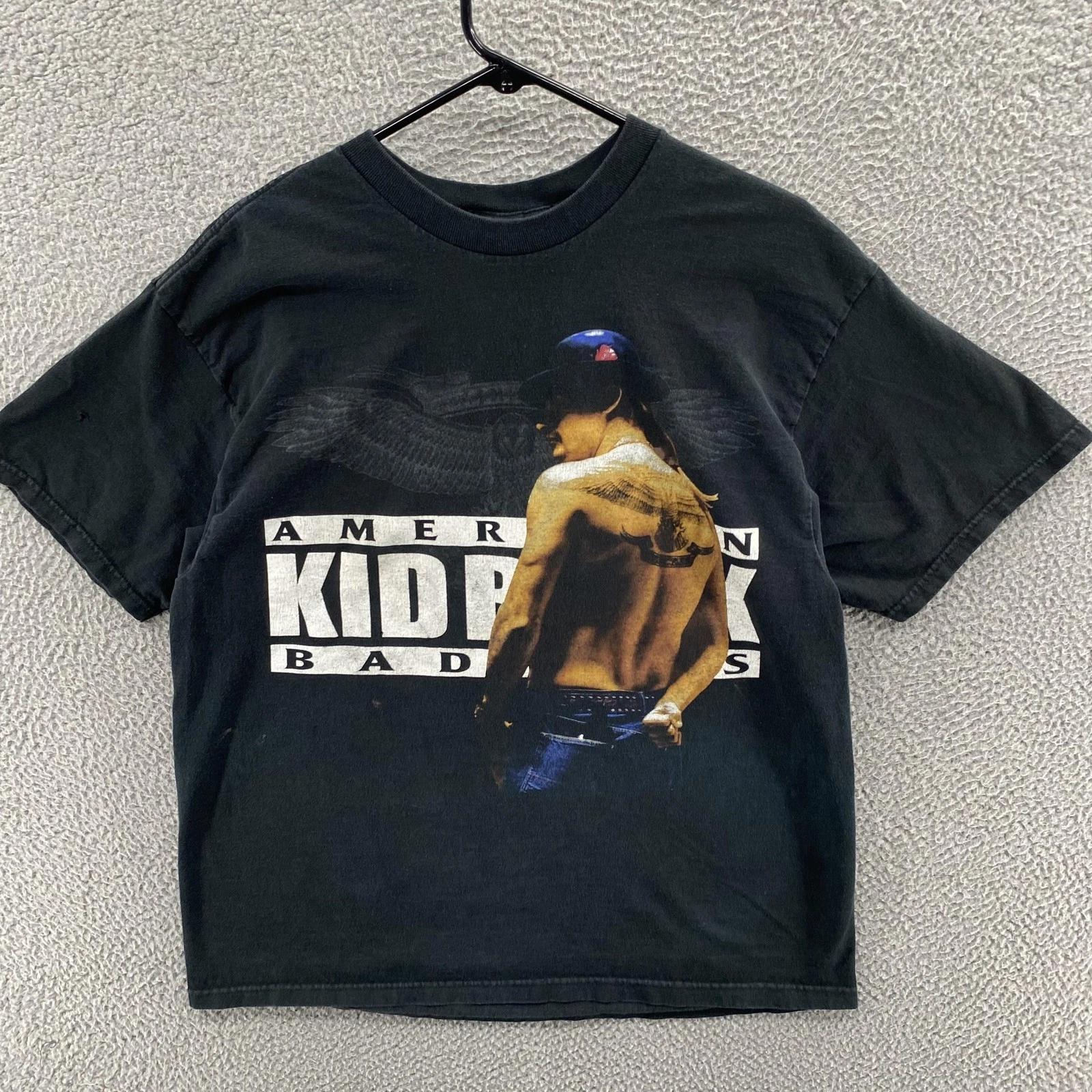 Винтажная футболка Kid Rock Мужская Extra Large Черная American Bad Ass Rock Тур 2004 XL