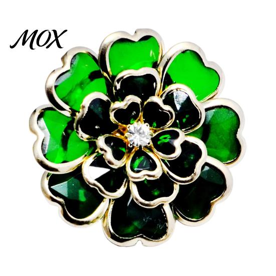 No Sew Button Covers Vintage Rhinestone Flower Covers, Snap On Decorative Gift Ideas for Fashion Enthusiasts Metal Shirt Cufflinks Brooch Accessories