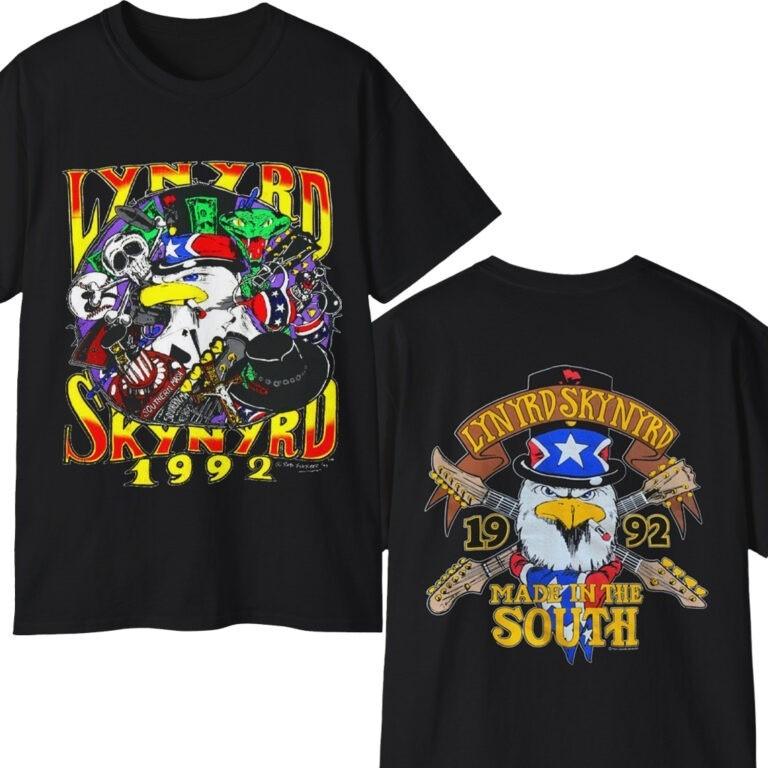 Retro 1992 Lynyrd Skynyrd T-Shirt 2-Sided Unisex T-Shirt XXXL