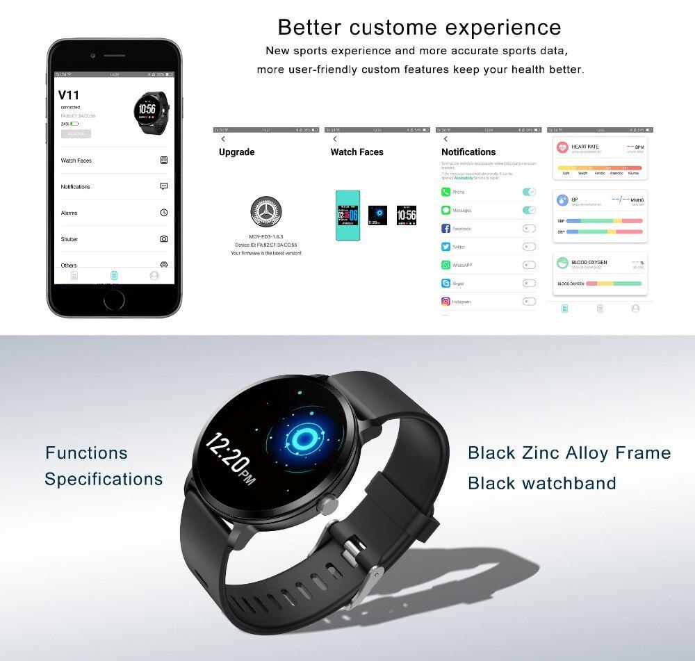Chenxi V11 Fitness Bracelet ASKMEER V11 Smart Watch Round IP67