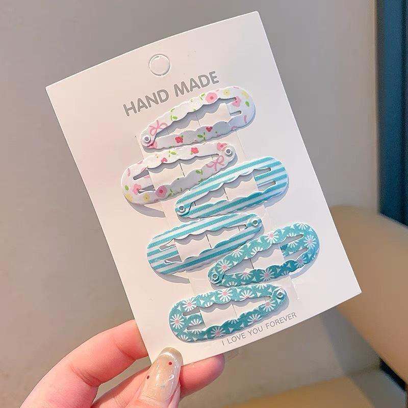 Lot de 6 Pinces BB Imprimé Fruits pour Cheveux Fillettes Frange Côté Pinces à Cheveux Enfants Pinces à Cheveux Carreaux Barrettes Accessoires de Cheveux