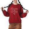 Puma Sports Lifestyle Kollektion FW24 Buchstaben Logo Print Bequemes Lässiges Vielseitiges Sweatshirt Damen Sweatshirt Rot 630952-13