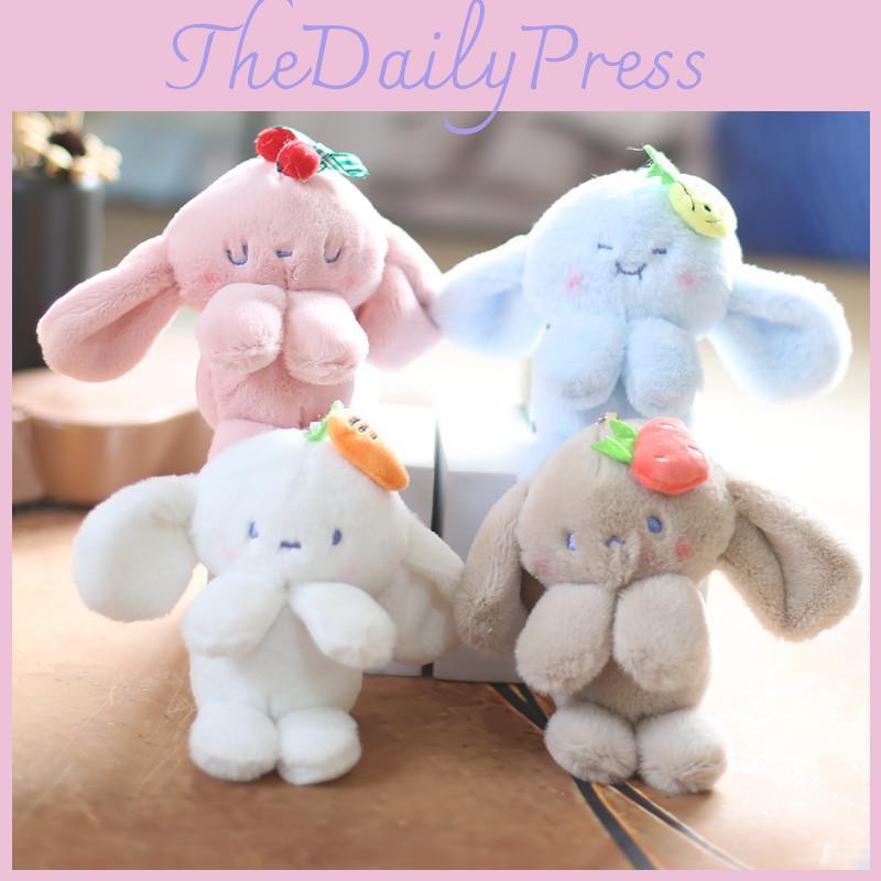 Uroczy Miękki Pluszowy Brelok Króliczek Uroczy Królik Zawieszka do Torby Wypchane Zwierzątko