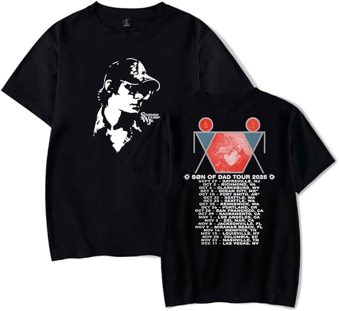 Stephen Wilson Jr Son of Dad Tour 2025 TShirts Merch Unisex Fashion Short Sleeve Tees Crew Neck Tops S