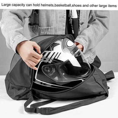 Wasserdichter Motorradhelm-Rucksack Reithelm-Tasche Outdoor Fitness Basketball Turnschuhe Tasche Tragbare Nylon Biker-Rucksäcke