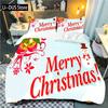 Merry Christmas Bedding Sets 3Pcs Duvet Cover Set Fashion Pattern Comforter Duvet Cover Pillowcase Home Textiles Kids Gifts