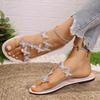 Women Slippers New Butterfly Rhinestone Sandals Summer Fashion Open Toed Slippers Elastic Band Casual Wedding Shoes Slides Women