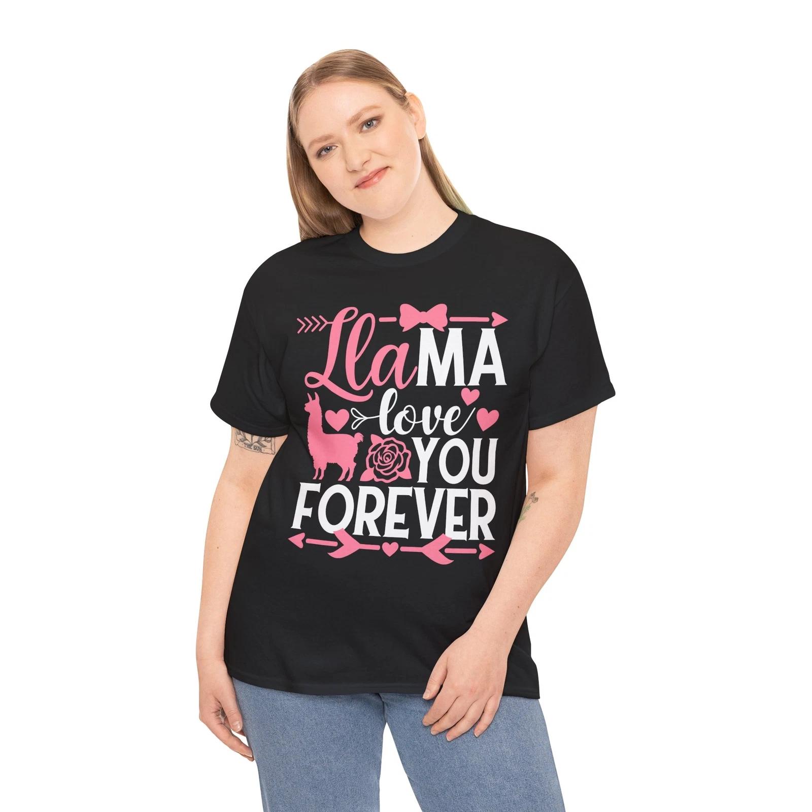 Llama T-Shirt | Funny Animal Lover Tee | Cute Alpaca Gift Shirt 4XL