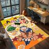 Naruto Anime Charakter Teppich für Wohnzimmer Schlafzimmer Heimdeko Coole Filmmatte Spielbodenmatte