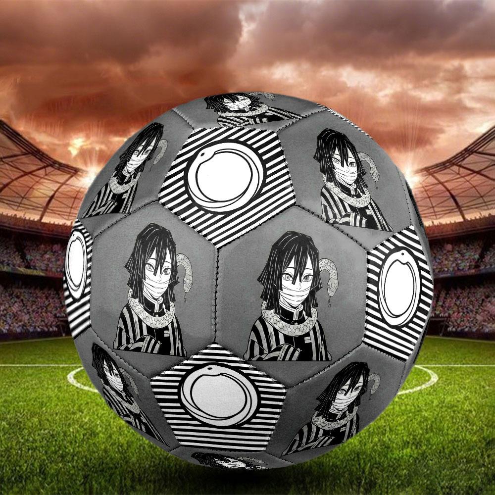 1pc Demon Slayer Kimetsu no Yaiba Soccer Ball Size 5 Indoor Soccer Ball Fashion Colorful Backyard Game - Great For Sports Fans Gift HE24